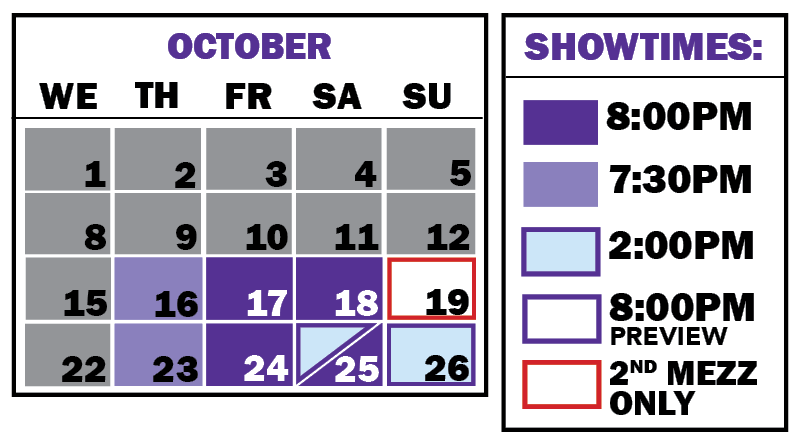 2025-26 CSC PRODUCTION CALENDAR 2nd MEZZ week 3