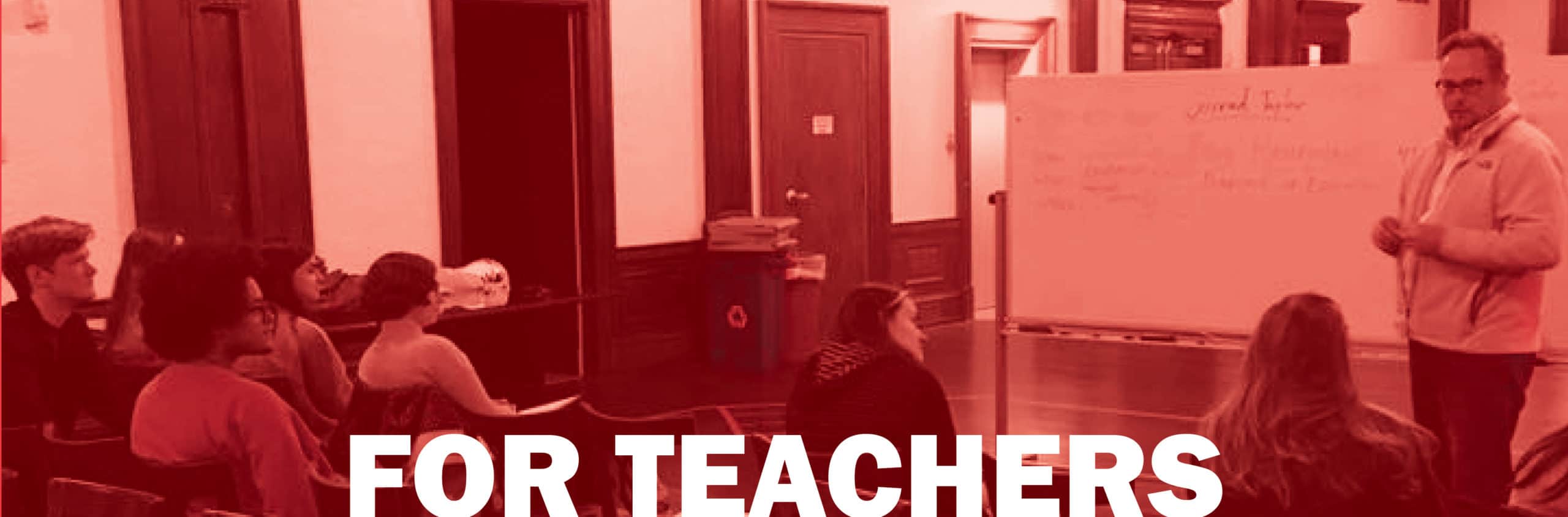 FOR TEACHERS WEB HEADER