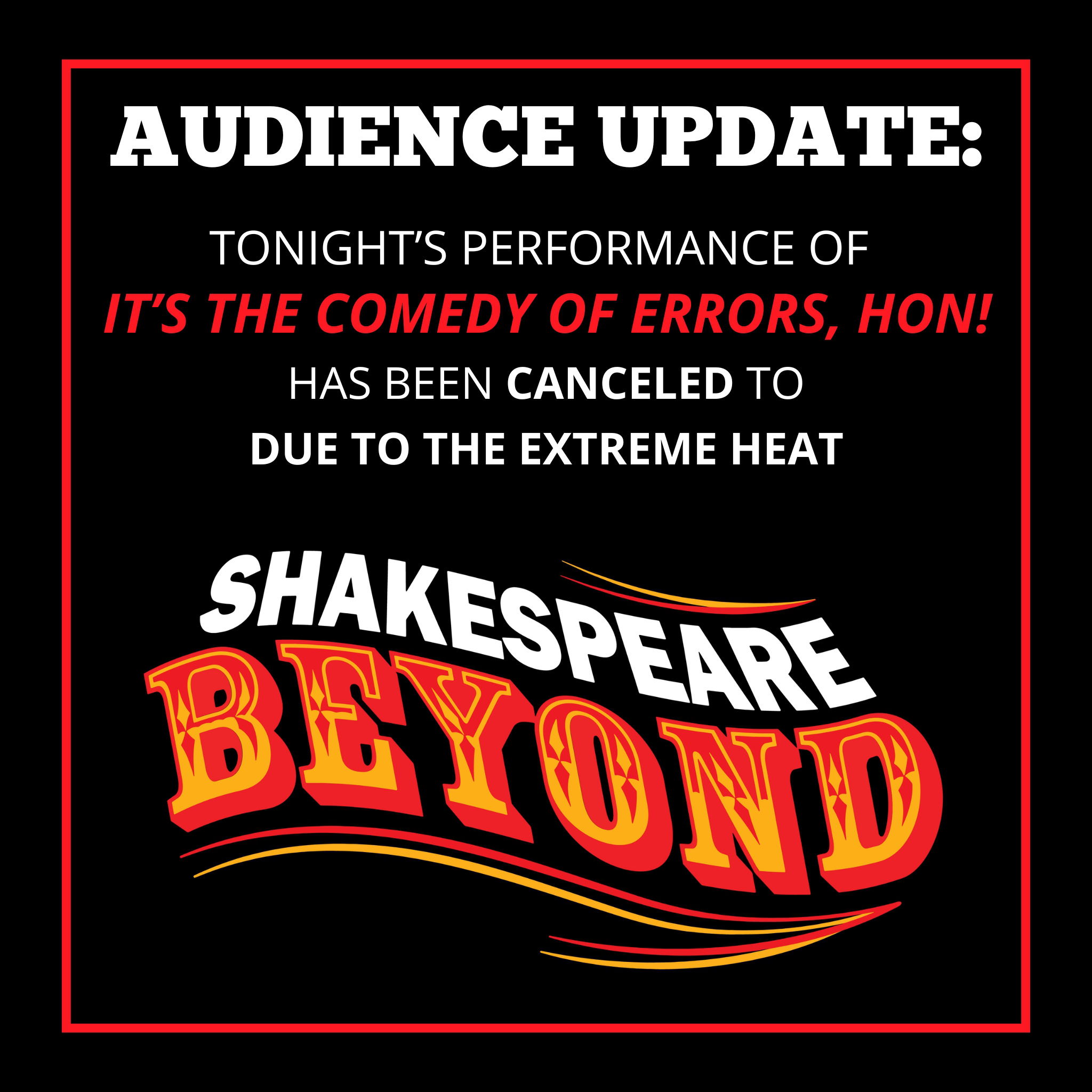 SB AUDIENCE UPDATE COEH HEAT WARNING